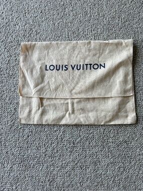 Louis Vuitton Dust Bag 15x12 Cotton Envelope Storage Authentic LV